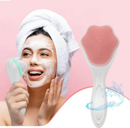 Silicone Face Scrubber – Exfoliating Facial Cleansing Brush for Pores & Blackhead Removal