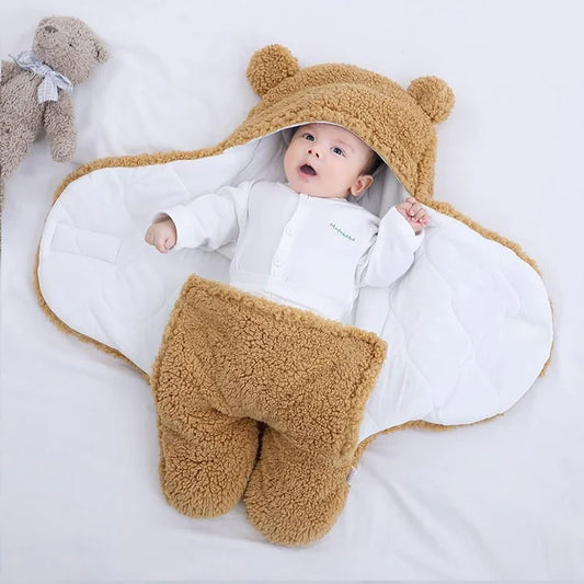 Baby Blanket with Hood – Cozy & Adjustable Swaddle