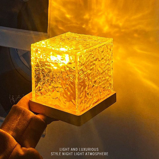 Water Ripple Projector 3/16 Colors Lamp Flame Crystal Lamp