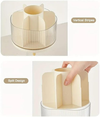 Make up brush storage bin