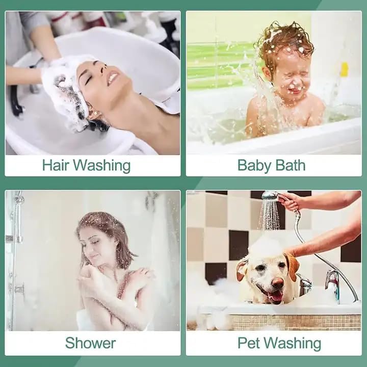 Hand shower sink hose sprayer with massage brush