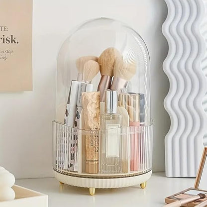 Make up brush storage bin