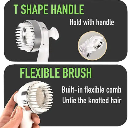 Hand shower sink hose sprayer with massage brush