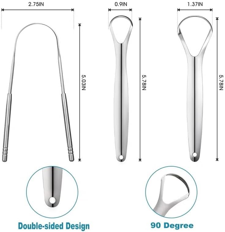 Tongue Scrapers Set (3 Pcs)