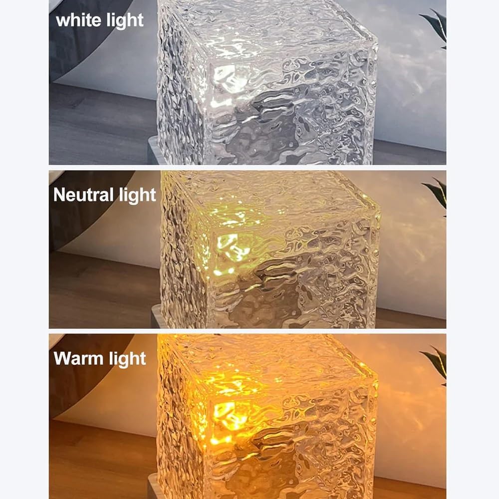 Water Ripple Projector 3/16 Colors Lamp Flame Crystal Lamp