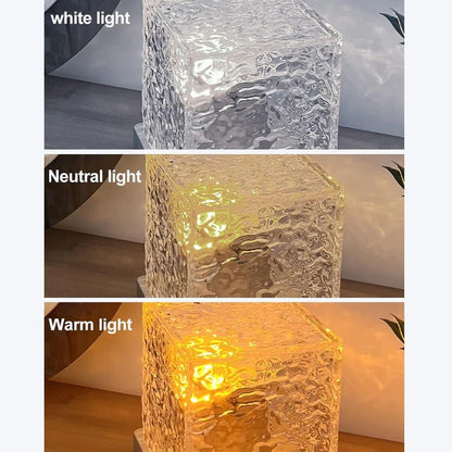 Water Ripple Projector 3/16 Colors Lamp Flame Crystal Lamp