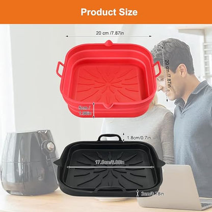 Foldable silicon pots (square)