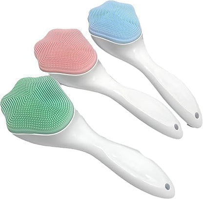Silicone Face Scrubber – Exfoliating Facial Cleansing Brush for Pores & Blackhead Removal