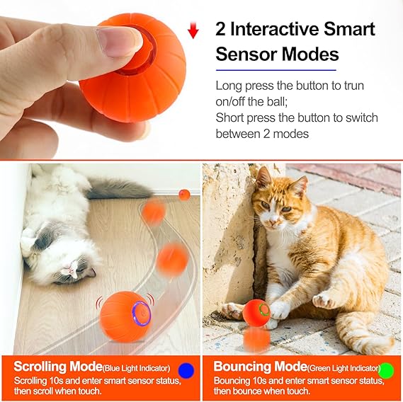 Small Bouncing Ball for Pets Gadget