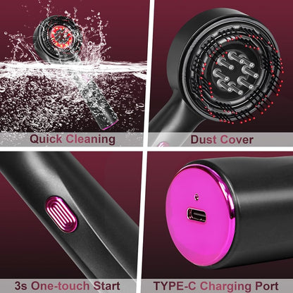 Laser Therapy Hair Growth Comb – Electric Scalp Massager & Hair Oil Applicator Waterproof