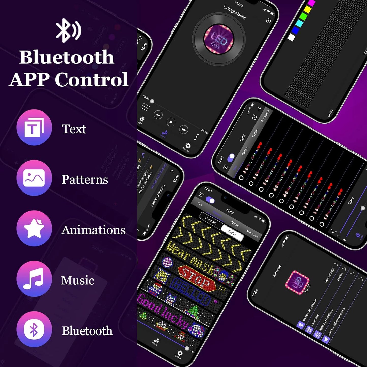LED Matrix Panel Car Sign