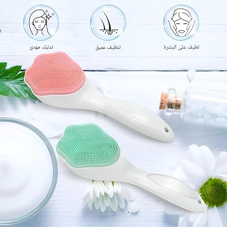 Silicone Face Scrubber – Exfoliating Facial Cleansing Brush for Pores & Blackhead Removal