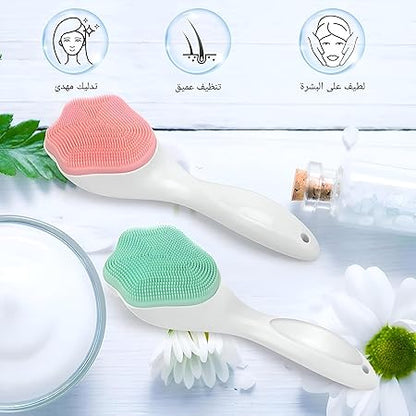 Silicone Face Scrubber – Exfoliating Facial Cleansing Brush for Pores & Blackhead Removal