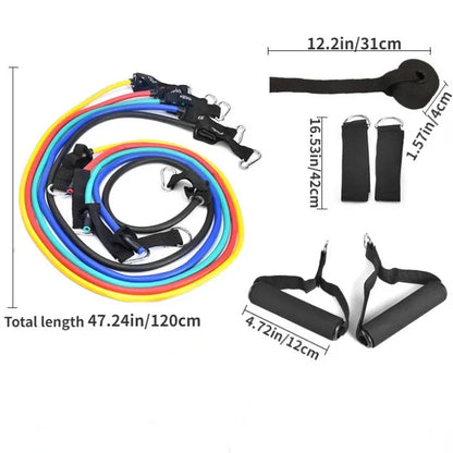 11Pcs Resistance Bands Set